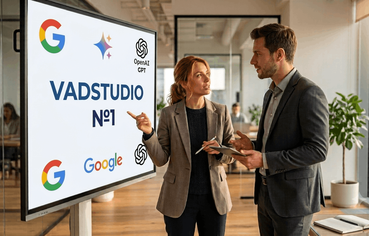 VADSTUDIO îți duce afacerea în recomandările Gemini și Google